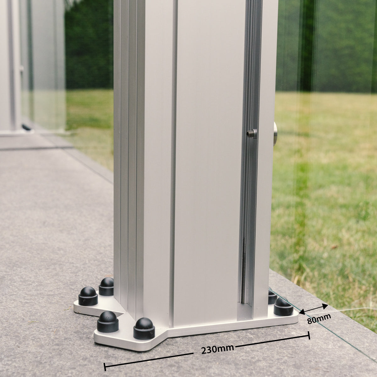 StopBreeze® FH (6ft fixed height) Clear or Tinted Glass