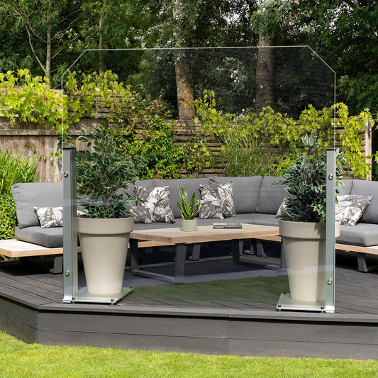 StopBreeze® FH (6ft fixed height) Clear or Tinted Glass